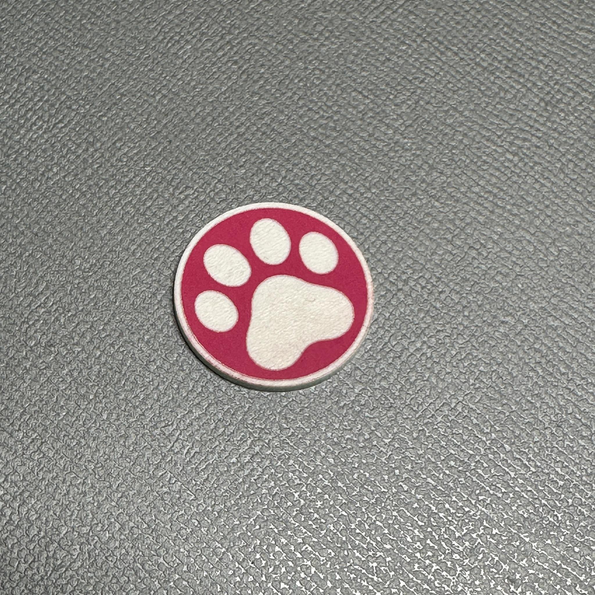 ◆ハコビズ用◆ コクヨ ツールペンスタンド Haco・biz 【固定ベルト用バッジ・肉球シリーズ】 各色 両面テープ付